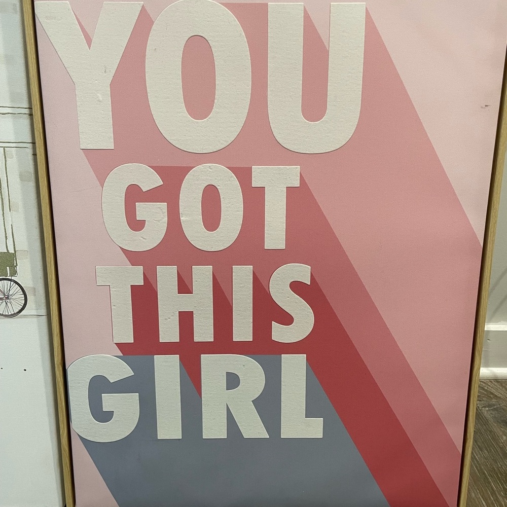 Pink Motivational Wall Art